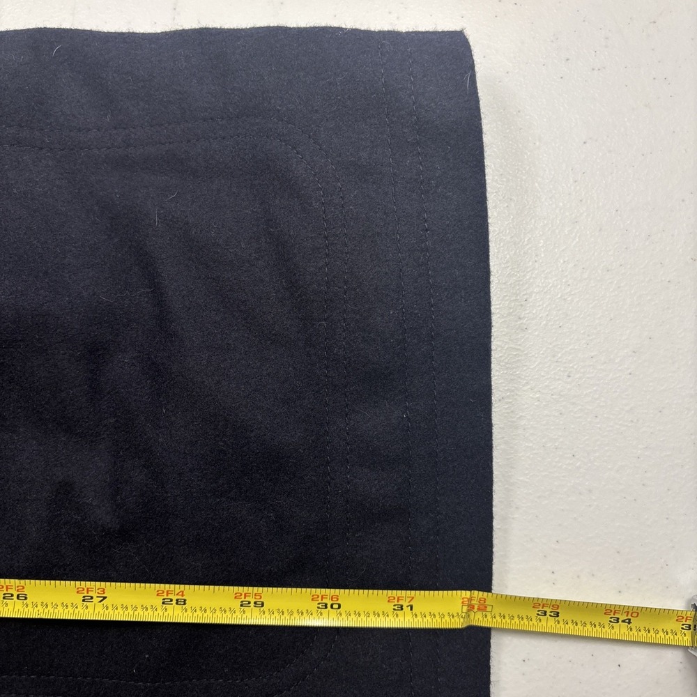Vtg Lauren Ralph Lauren Double Breasted Pea Coat Womens Large Navy Blue‎ Classic - Picture 14 of 14